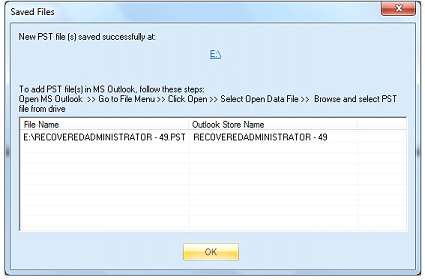 File Saving Screenshot
